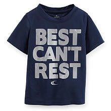 Carter's Boys Navy "Best Can't Rest" Foil Detailed Short Sleeve T Shirt - Toddler