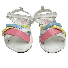 Truly Scrumptious Girls Multi Color Strappy Hard Sole Sandal