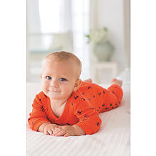 Carter's Boys Red Anchor Printed Easy Entry Rib Coverall