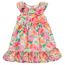 Koala Kids Girls' Printed Ruffle Sleeveless Dress - Toddler