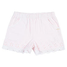 Kardashian Kids Girls' Light Pink Eyelet Shorts with Scalloped Hems