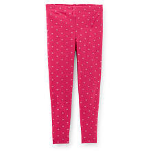 Carter's Girls Pink Heart Print Legging - Toddler