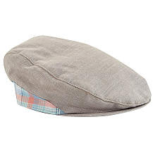 Koala Kids Boys' Gray Plaid Accent Newsboy Cap - Toddler