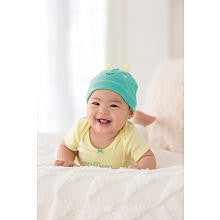 Carters Girls 4 Piece Set with Turquoise Printed Footie, Dragonfly Hat, Yellow Little Sweetheart Bodysuit and White Pant