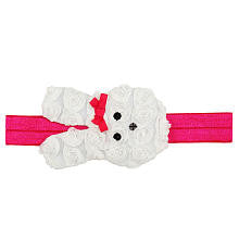 Koala Kids Girls' White/Pink Easter Bunny Headwrap