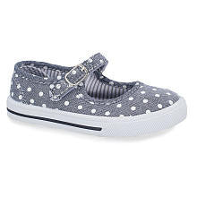 Oshkosh Girls Blue Polka Dot Mary Jane Sneaker