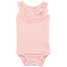 Koala Baby Girls' Bow and Ruffles Sleeveless Bodysuit