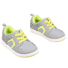 Koala Kids Boys' Gray/Lime Hard Sole Skate Sneakers