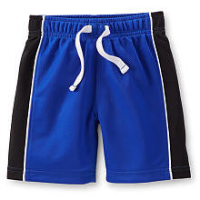 Carter's Boys Blue Knit Mesh Short with Side Color Panels - Toddler