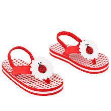 Koala Kids Girls' Gingham Daisy Flip Flops