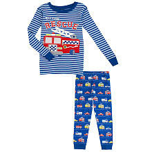 Koala Kids Boys' 2 Piece Pajama Set with Long Sleeve Graphic Top and and Printed Pants - Toddler