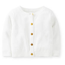 Carter's Girls White Sweater Cardigan