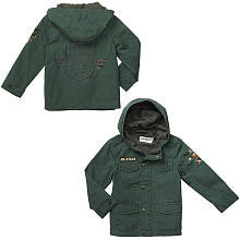 Koala Kids Boys' Olive Jr. Pilot Zip Front Hooded Jacket - Toddler