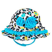 Koala Baby Girls' Leopard Ruffle Swim Hat