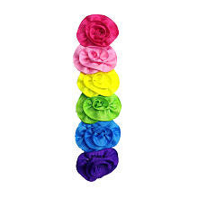 Koala Kids Girls 6 Pack Assorted Rosette Hair Clips- Toddler