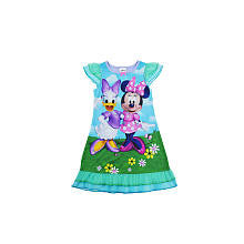 Disney Girls Multi Color Minnie Mouse and Daisy Duck Nightgown- Toddler