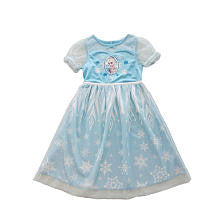 Disney Girls Blue Frozen Elsa Nightgown- Toddler