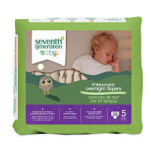 Seventh Generation Baby Overnight Diapers Size 5 - 20 Count