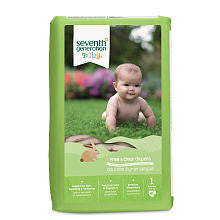 Seventh Generation Free & Clear Diapers Size 1 - 40 Count