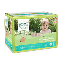 Seventh Generation Free &  Clear Diapers Size 2 - 72 Count