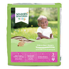 Seventh Generation Free & Clear Diapers Size 3 - 31 Count