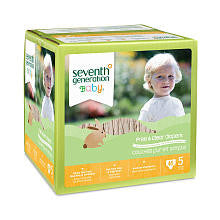 Seventh Generation Free &  Clear Diapers Size 5 - 46 Count