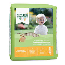 Seventh Generation Free & Clear Diapers Size 5 - 23 Count