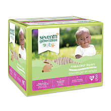 Seventh Generation Free & Clear Diapers Size 3 - 62 Count