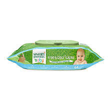 Seventh Generation Free & Clear Baby Wipes - 64 Count