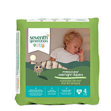 Seventh Generation Baby Overnight Diapers Size 4 - 24 Count