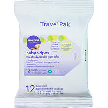 Babies R Us Sensitive Unscented Baby Wipes Travel Pack - 12 Count