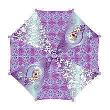 Disney Frozen Girls Purple Anna Snowflake Print Umbrella