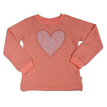 Truly Scrumptious Girls Pink Bling Heart Raglan Tunic Sweatshirt- Infant/Toddler