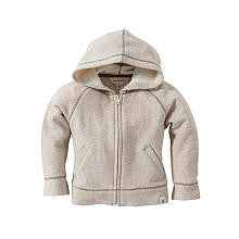 Burt's Bees Baby Boys Organic Khaki Zip Up Terry Hoodie