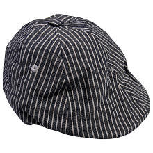 Truly Scrumptious Boys Grey Striped Newsboy Hat- Infant/Toddler