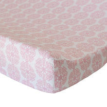 Oliver B Pink Petals Cotton Changing Pad Cover