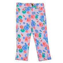 Truly Scrumptious Girls White Floral Print Pants- Infant/Toddler