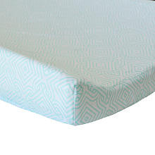 Oliver B Sea Green Stems Cotton Changing Pad Cover