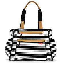 Skip Hop Grand Central Take-It-All Diaper Bag - Black Stripe