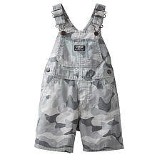 OshKosh Boys Grey Camo Print Shortall