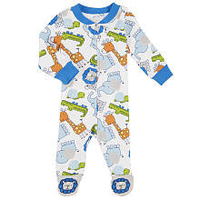 Koala Baby Boys Animals Zip Up Footie