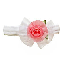 Koala Baby Boutique Girls Light Pink/White Flower Headwrap