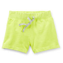 Carter's Girls Yellow Pull-On French Terry Knit Short