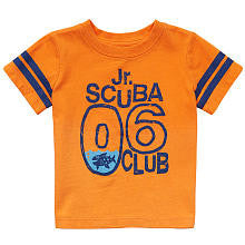 Koala Baby Boys' Orange Jr. Scuba Graphic Short Sleeve T Shirt