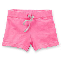 Carter's Girls Pink Pull-On French Terry Knit Short