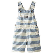 OshKosh Boys Blue/White Stripe Shortall