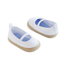 Carter's Girls White Eyelet Espadrille Shoe