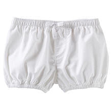 baby B'gosh Girls White Drawstring Bloomer Shorts