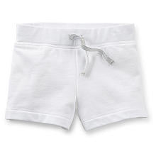 Carter's Girls White Pull-On French Terry Knit Short