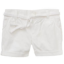 Koala Baby Girls' Woven Cuffed Shorts with Braided Belt